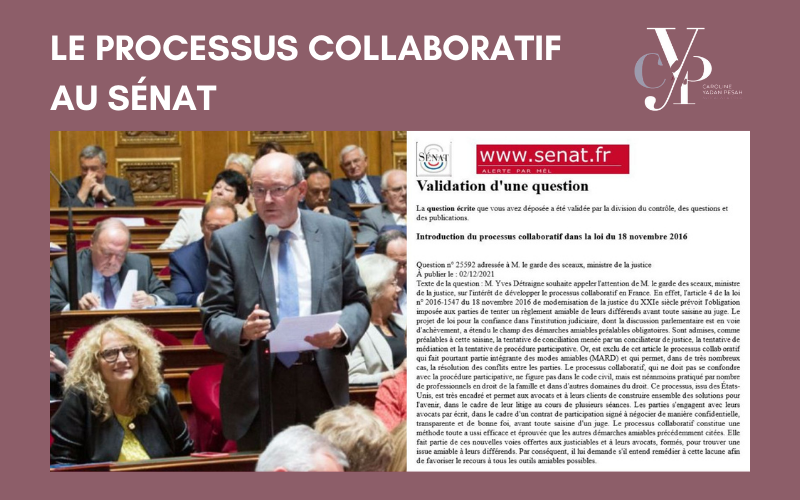 le processus collaboratif au Sénat